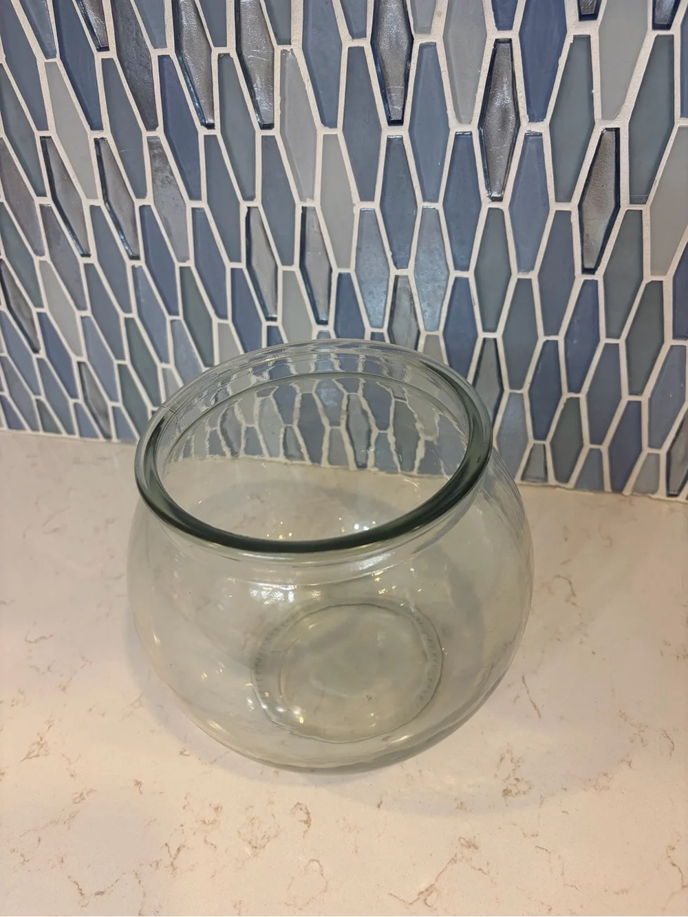 Clear Glass Fishbowl Vase
